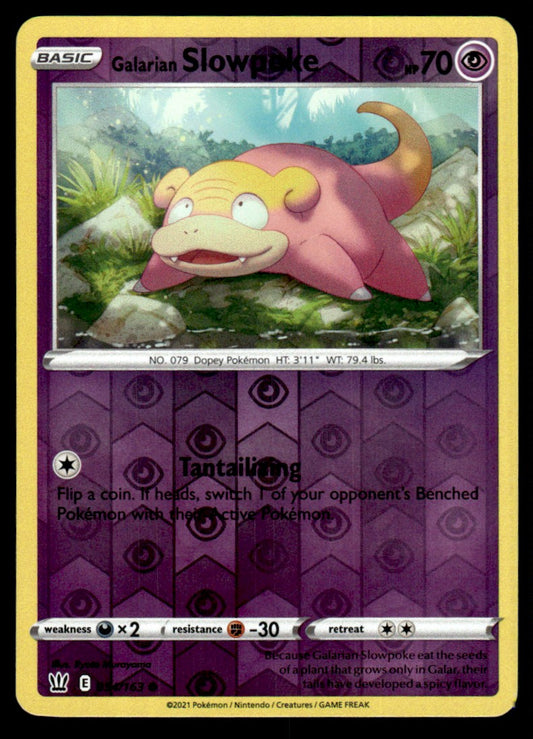Galarian Slowpoke 054/163 Reverse - Battle Styles - Sword & Shield