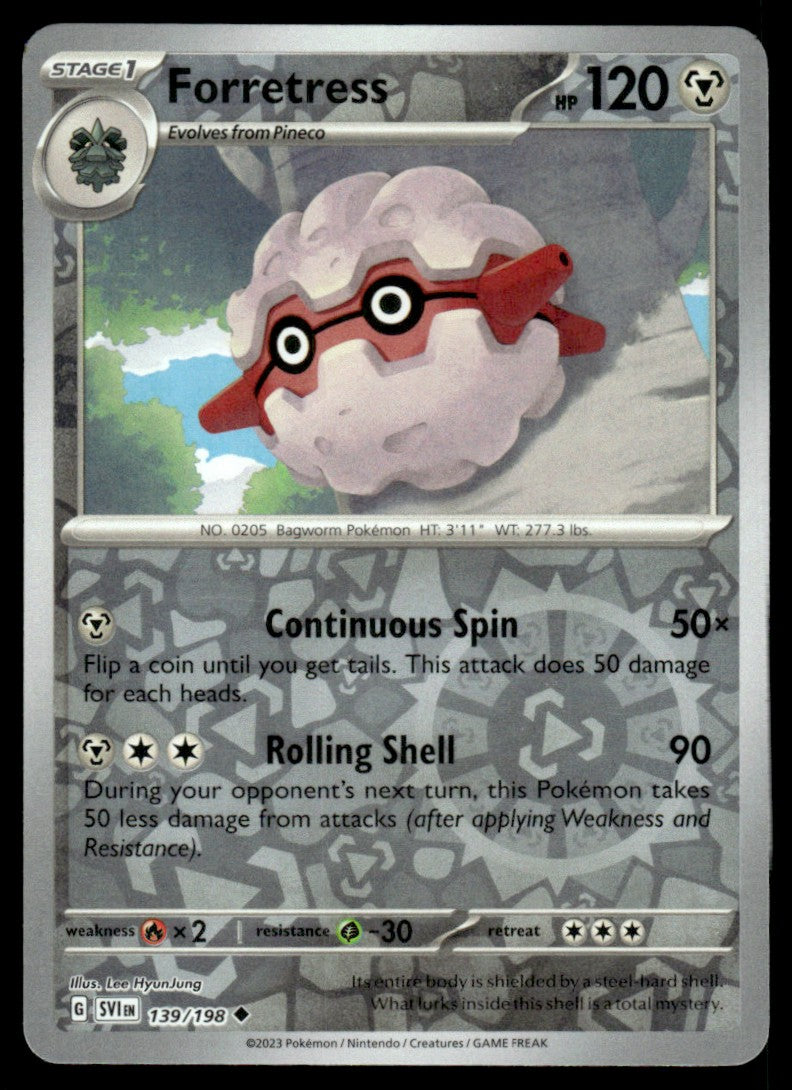 Forretress 139/198 Reverse - Scarlet & Violet Base Set - Scarlet & Violet