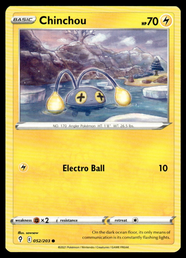 Chinchou 052/203 Comun - Evolving Skies - Sword & Shield