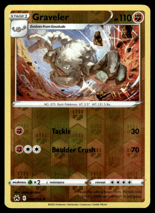 Graveler 068/159 Reverse - Crown Zenith - Sword & Shield