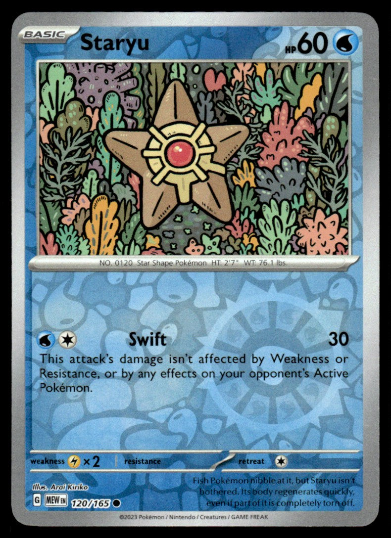 Staryu 120/165 Reverse - Scarlet & Violet - 151 - Scarlet & Violet