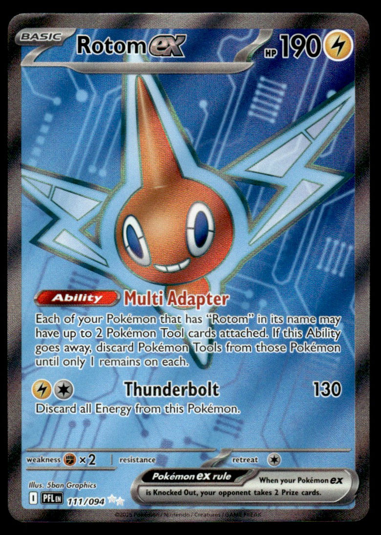 Rotom ex 111 - Phantasmal Flames - Mega Evolution