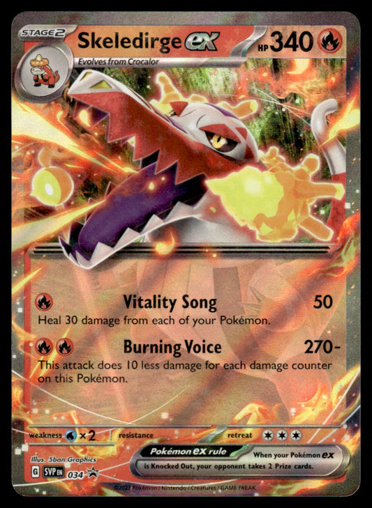Skeledirge ex 034/PRSV - Scarlet & Violet Promos - Scarlet & Violet
