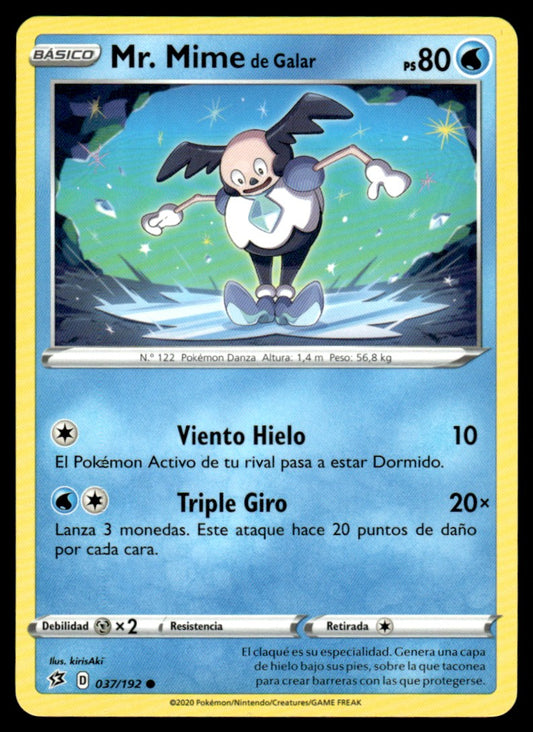 Galarian Mr. Mime 037/192 Comun - Rebel Clash - Sword & Shield