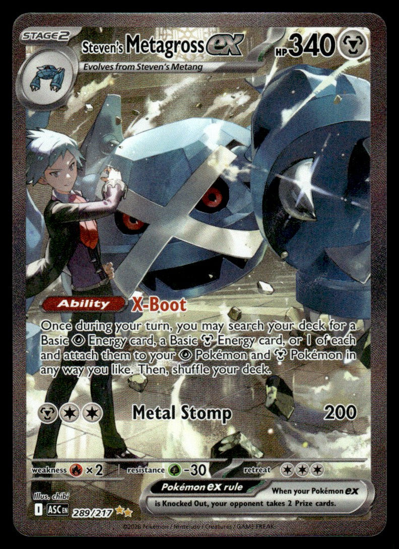 Steven's Metagross ex 289/217 - Ascended Heroes - Mega Evolution