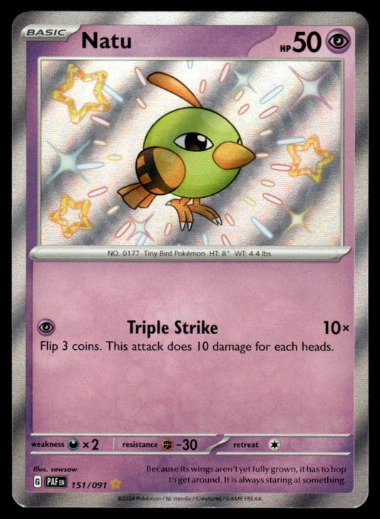 Natu 151/091 - Paldean Fates - Scarlet & Violet