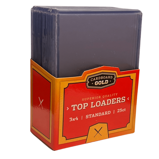 TOP LOADER PARA CARTAS - 25 PIEZAS - CARDBOARD GOLD - TAMAÑO 3X4