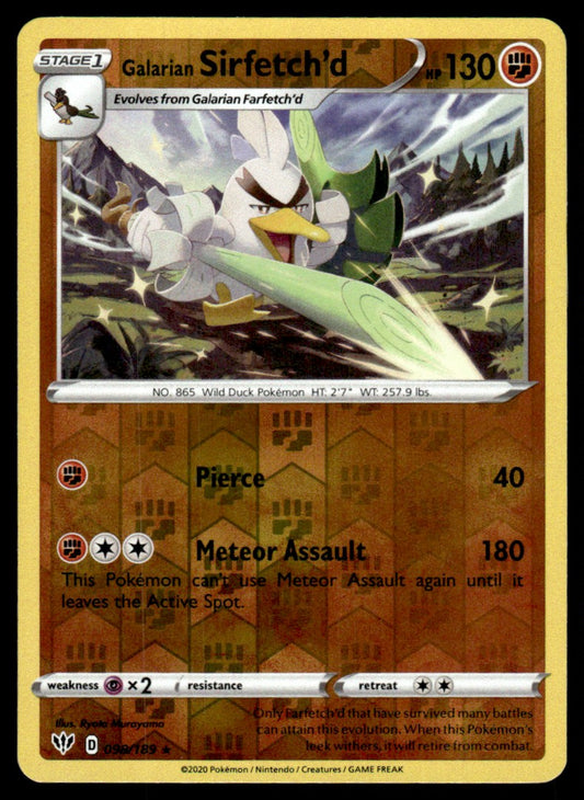 Galarian Sirfetch’d 098/189 Reverse - Darkness Ablaze - Sword & Shield
