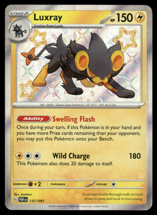 Luxray 137/091 - Paldean Fates - Scarlet & Violet