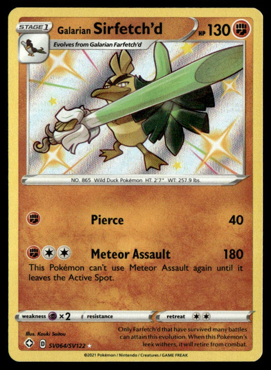Galarian Sirfetch’d SV064/SV122 - Shining Fates - Sword & Shield