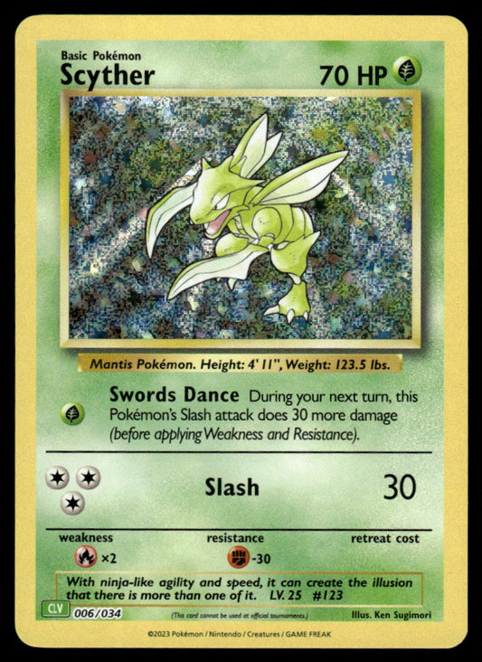 Scyther 006/034 - Trading Card Game Classic