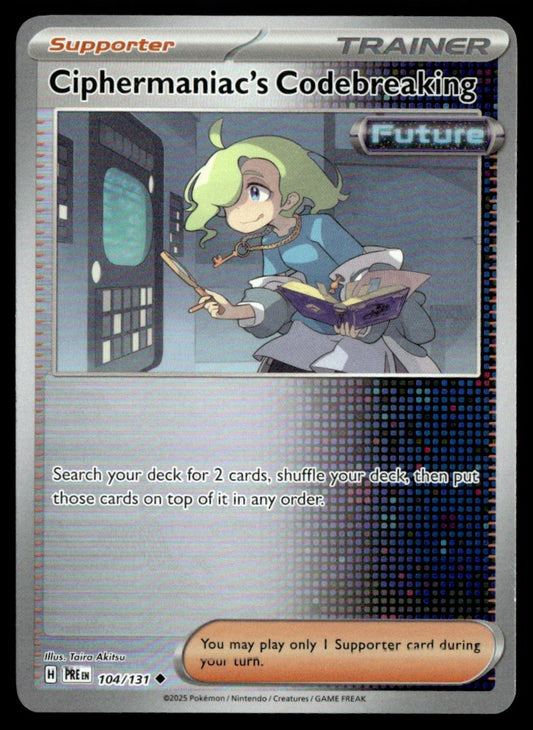 Ciphermaniac's Codebreaking (Poke Ball Pattern) 104/131 - Prismatic Evolutions - Scarlet & Violet