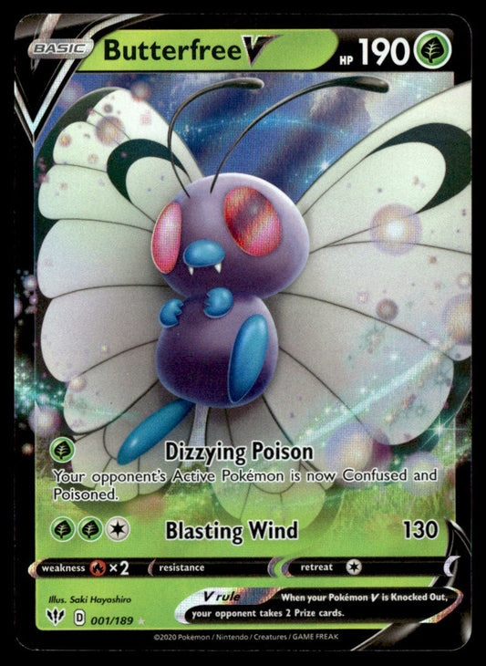 Butterfree V 001/189 - Darkness Ablaze - Sword & Shield