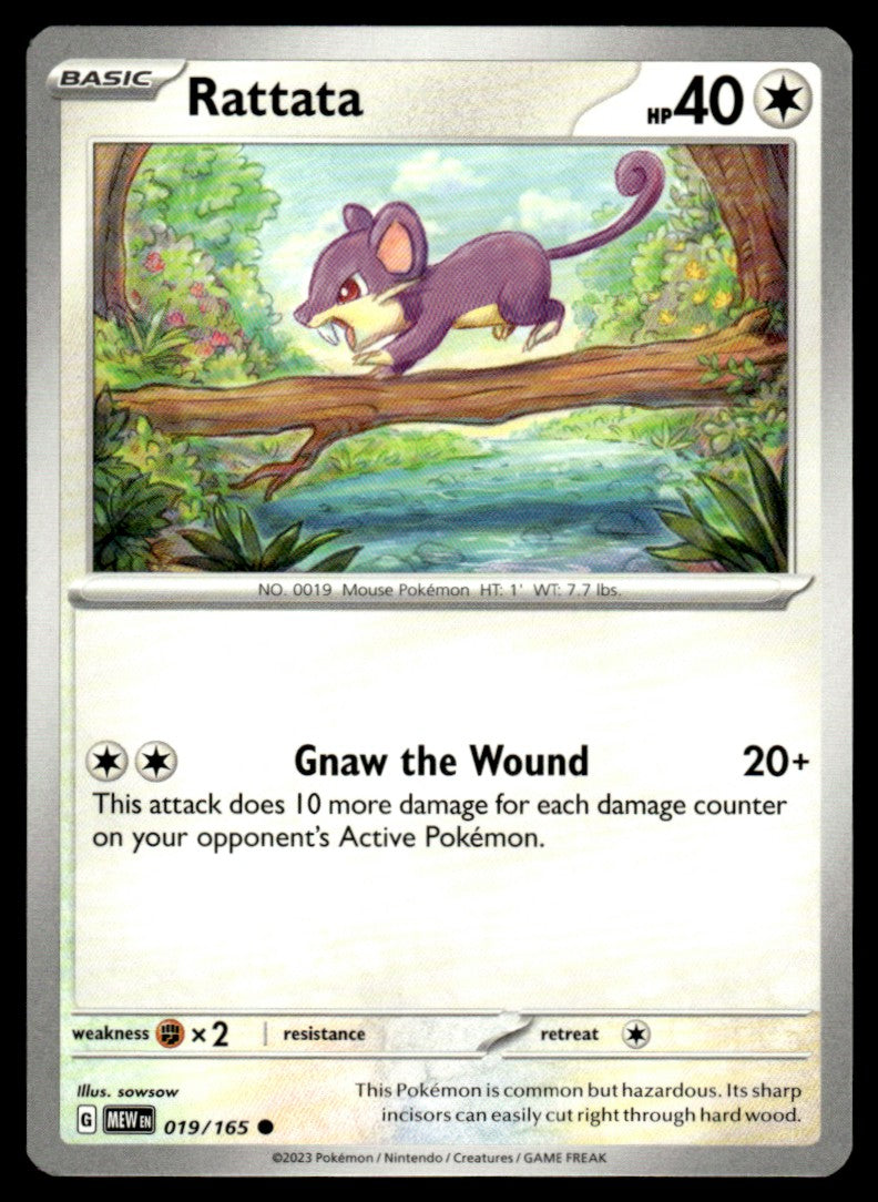 Rattata 019/165 Comun - Scarlet & Violet - 151 - Scarlet & Violet