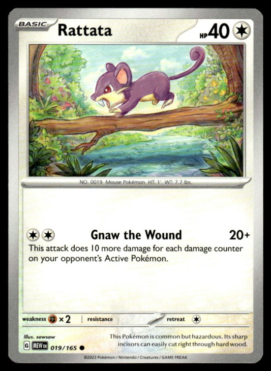 Rattata 019/165 Comun - Scarlet & Violet - 151 - Scarlet & Violet