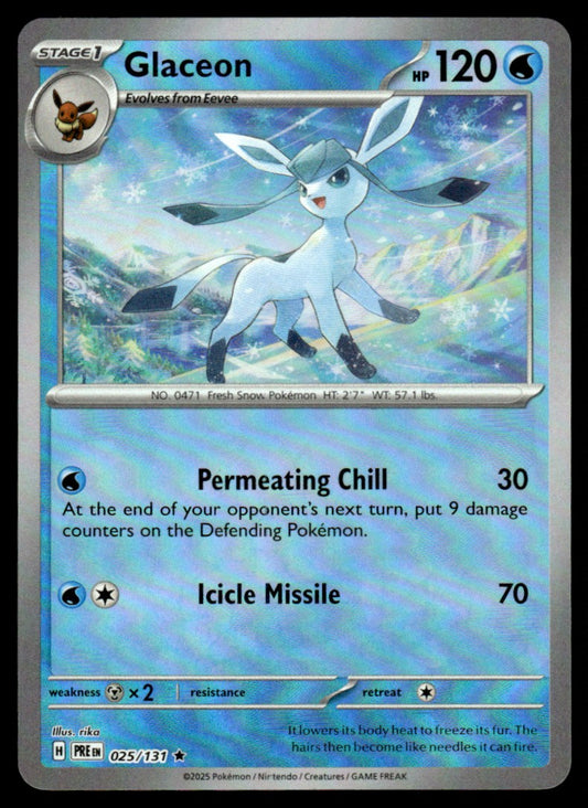 Glaceon (Master Ball Patern) 025/131 - Prismatic Evolutions - Scarlet & Violet