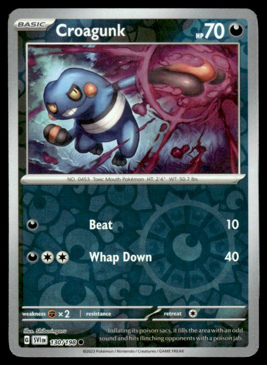 Croagunk 130/198 Reverse - Scarlet & Violet Base Set - Scarlet & Violet