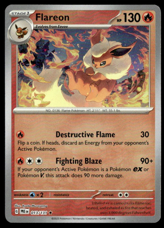Flareon (Poke Ball Pattern) 013/131 - Prismatic Evolutions - Scarlet & Violet