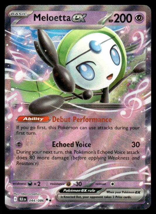 Meloetta ex 044/086 - Black Bolt - Scarlet & Violet
