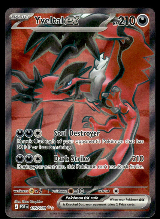 Yveltal ex 105/088 - Perfect Order - Mega Evolution