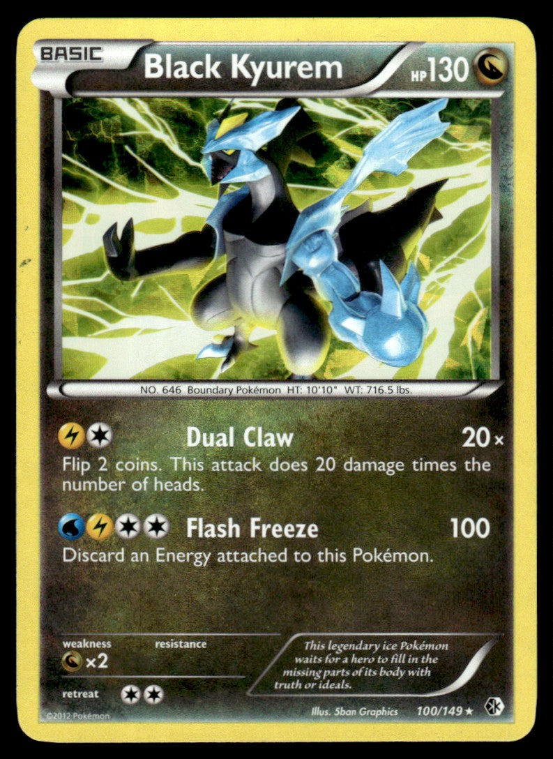 LP - Black Kyurem (Craked Ice Holo) 100 - Holo - Boundaries Crossed