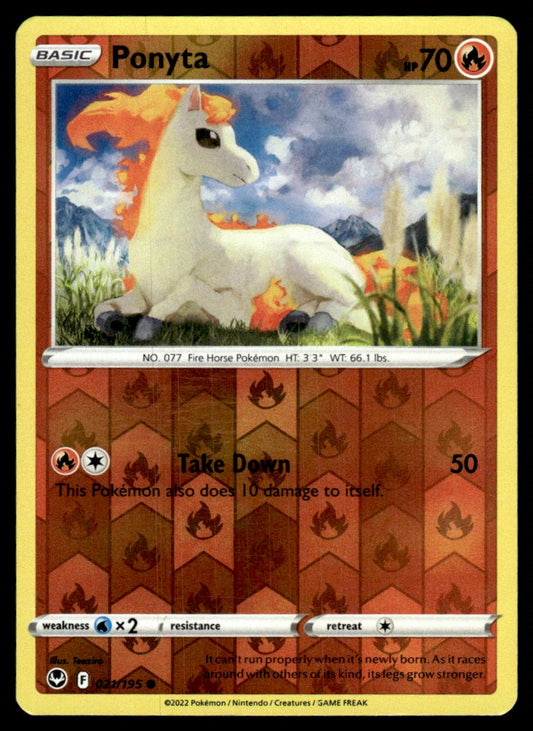 Ponyta 021/195 Reverse - Silver Tempest - Sword & Shield