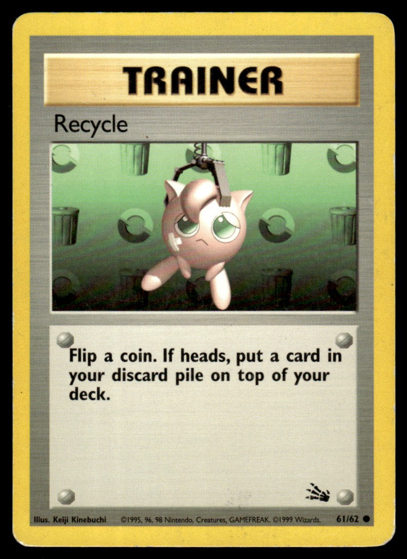 LP Recycle 61 No Holo - Fossil