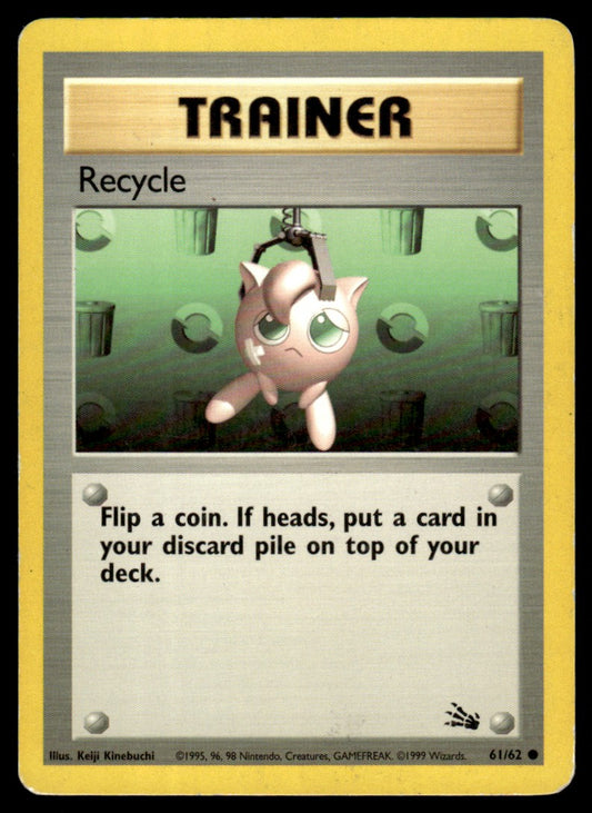 LP Recycle 61 No Holo - Fossil