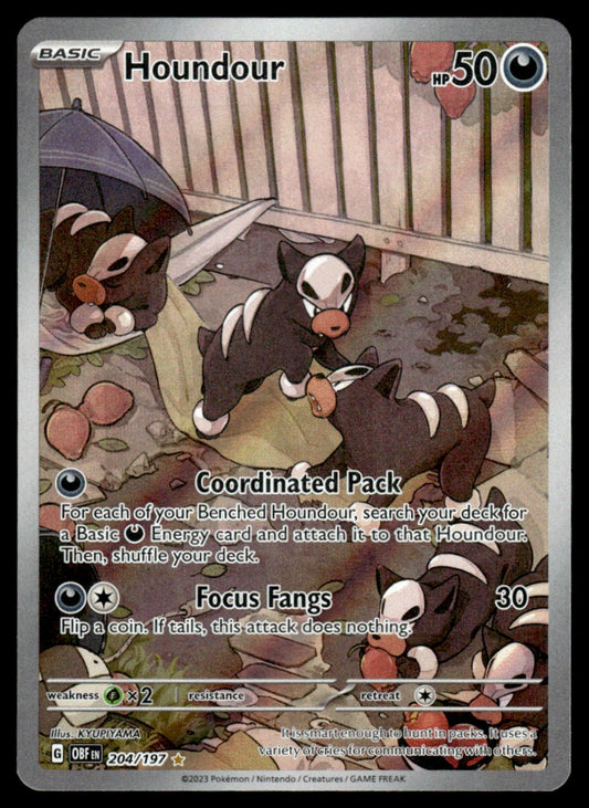 Houndour 204/197 - Obsidian Flames - Scarlet & Violet