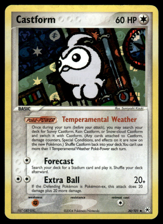 NM - Castform 30 - Reverse - Hidden Legends
