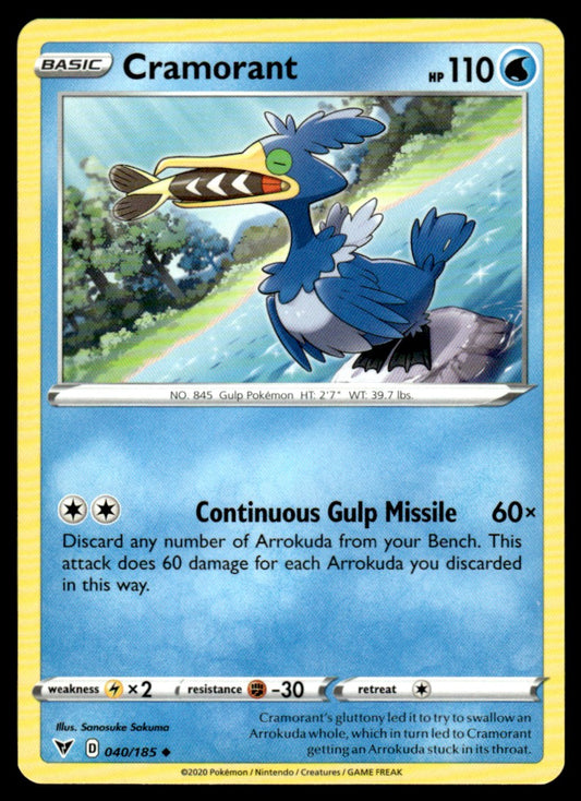 Cramorant 040/185 Uncomon - Vivid Voltage - Sword & Shield