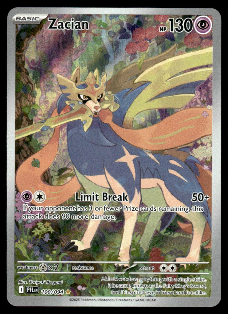 Zacian 100/094 - Phantasmal Flames - Mega Evolution
