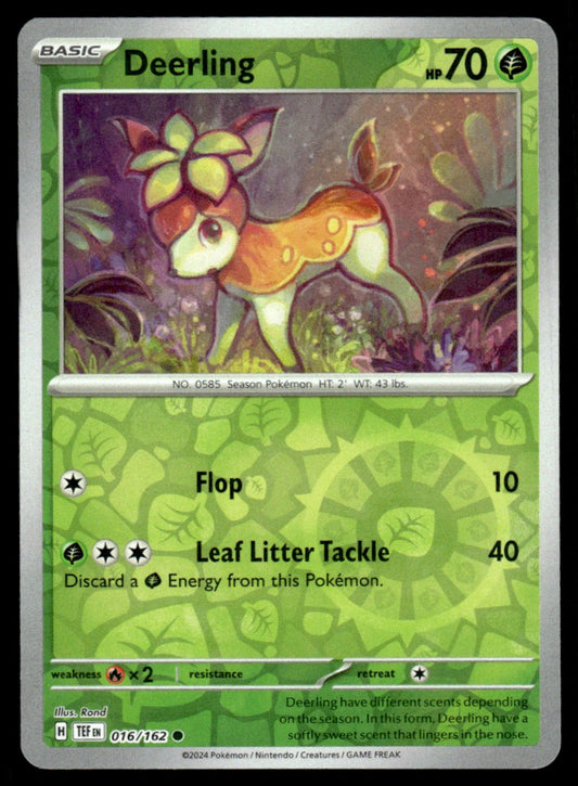 Deerling 016/162 Reverse - Temporal Forces - Scarlet & Violet