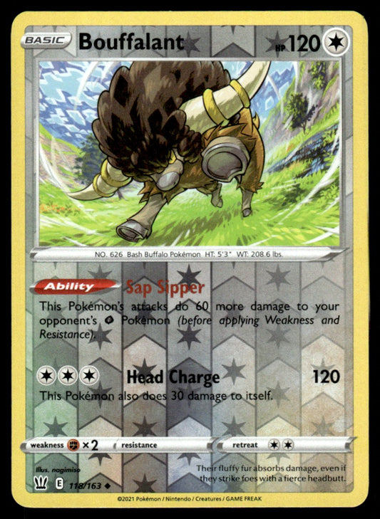Bouffalant 118/163 Reverse - Battle Styles - Sword & Shield