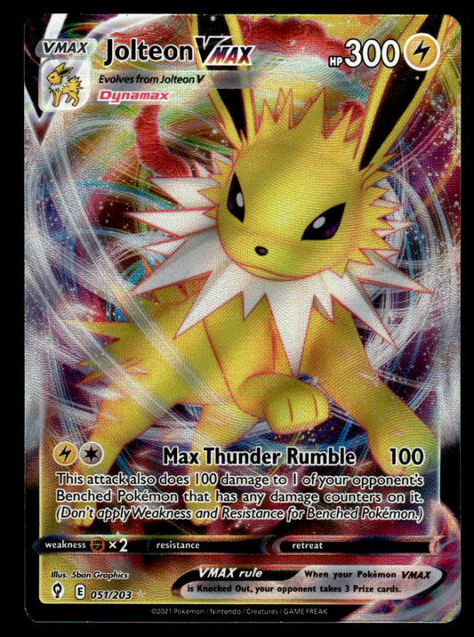 Jolteon VMAX 051/203 - Evolving Skies - Sword & Shield