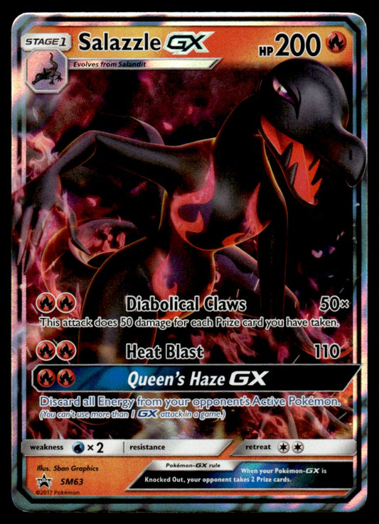 Salazzle GX - NM - SM63 - Sun & Moon Promos
