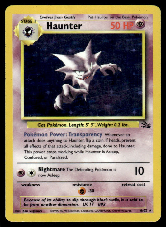 LP - Haunter 6 - Holo - Fossil