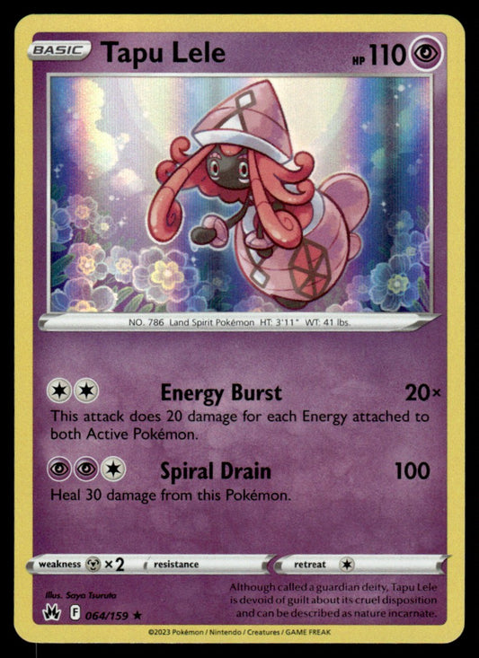 Tapu Lele 064/159 Holo - Crown Zenith - Sword & Shield