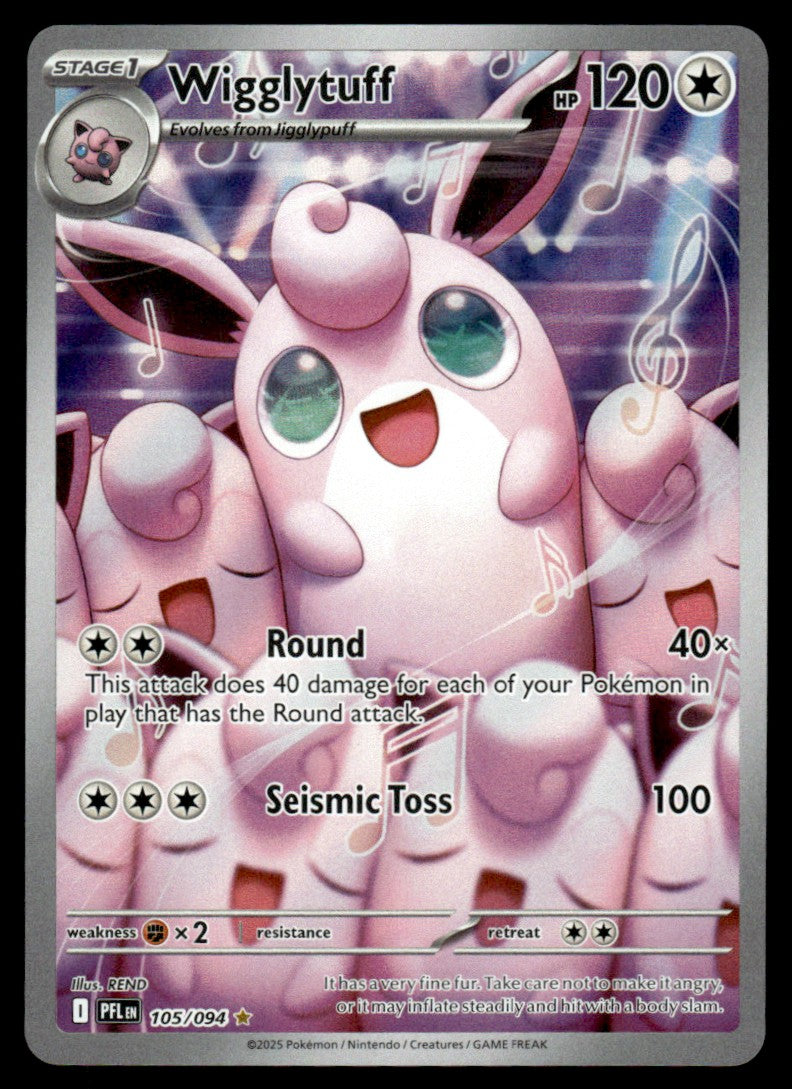 Wigglytuff 105 - Phantasmal Flames - Mega Evolution