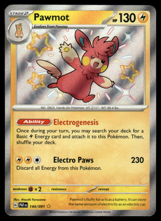 Pawmot 144/091 - Paldean Fates - Scarlet & Violet