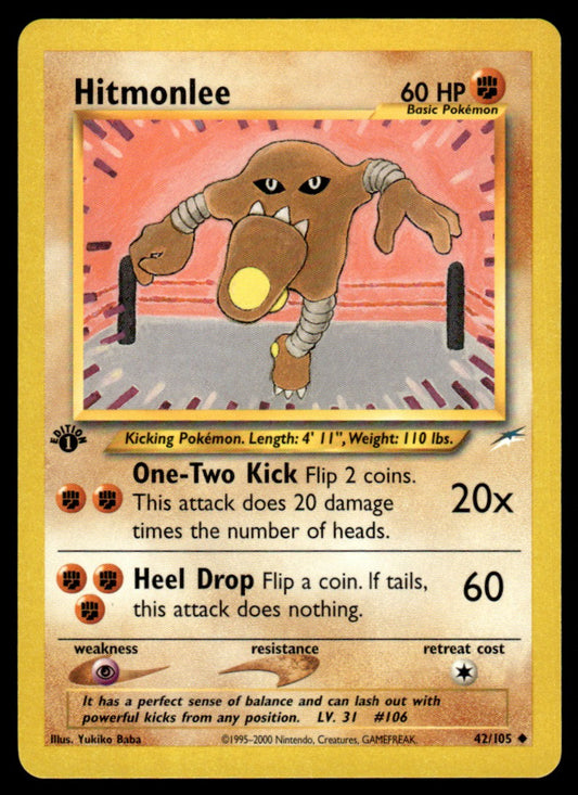 LP Hitmonlee 1st Edition 42 No Holo - Neo Destiny
