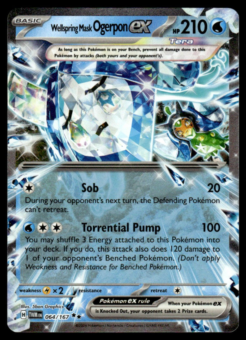 Wellspring Mask Ogerpon ex 064/167 - Twilight Masquerade - Scarlet & Violet