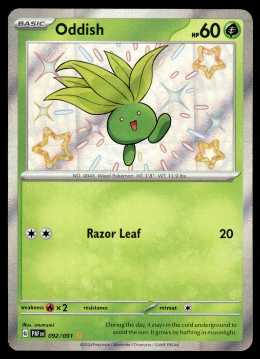 Oddish 092/091 - Paldean Fates - Scarlet & Violet