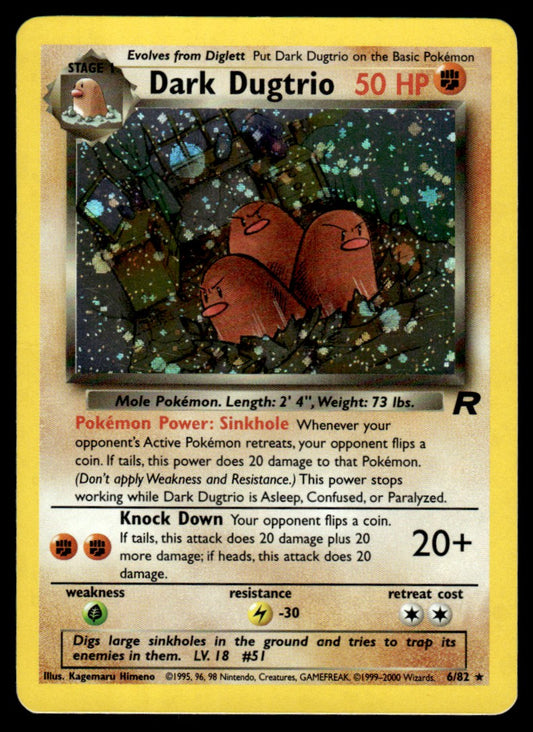 Dark Dugtrio Holo - LP - Team Rocket