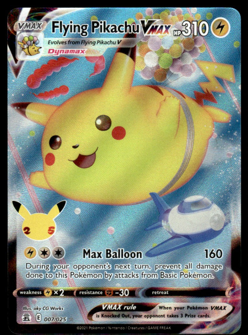 Flying Pikachu VMAX 007/025 - Celebrations - Sword & Shield