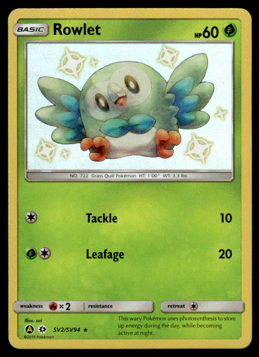 NM Rowlet SV2 - SM Base Set