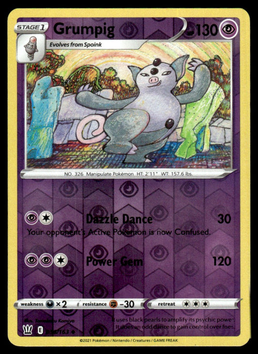 Grumpig 056/163 Reverse - Battle Styles - Sword & Shield