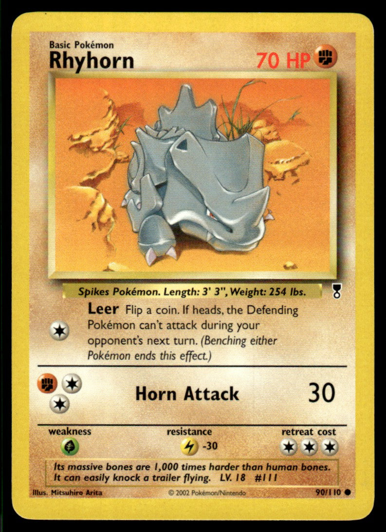 LP Rhyhorn 90 No Holo - Legendary Collection