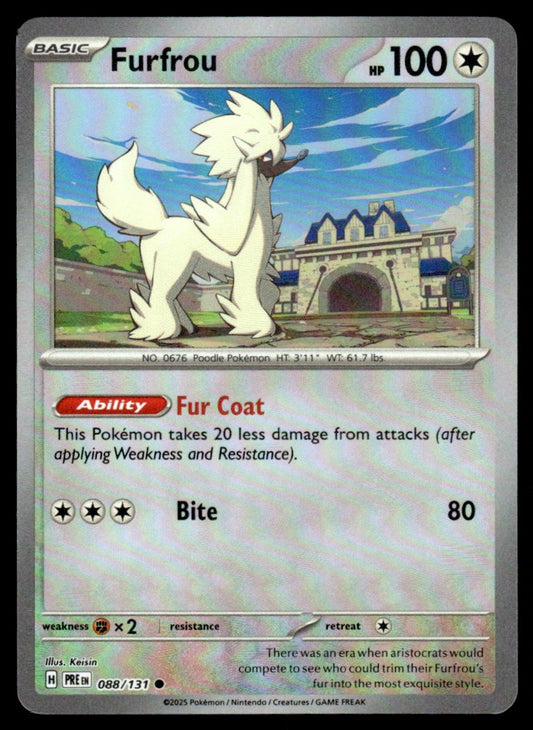 Furfrou (Master Ball Patern) 088/131 - Prismatic Evolutions - Scarlet & Violet