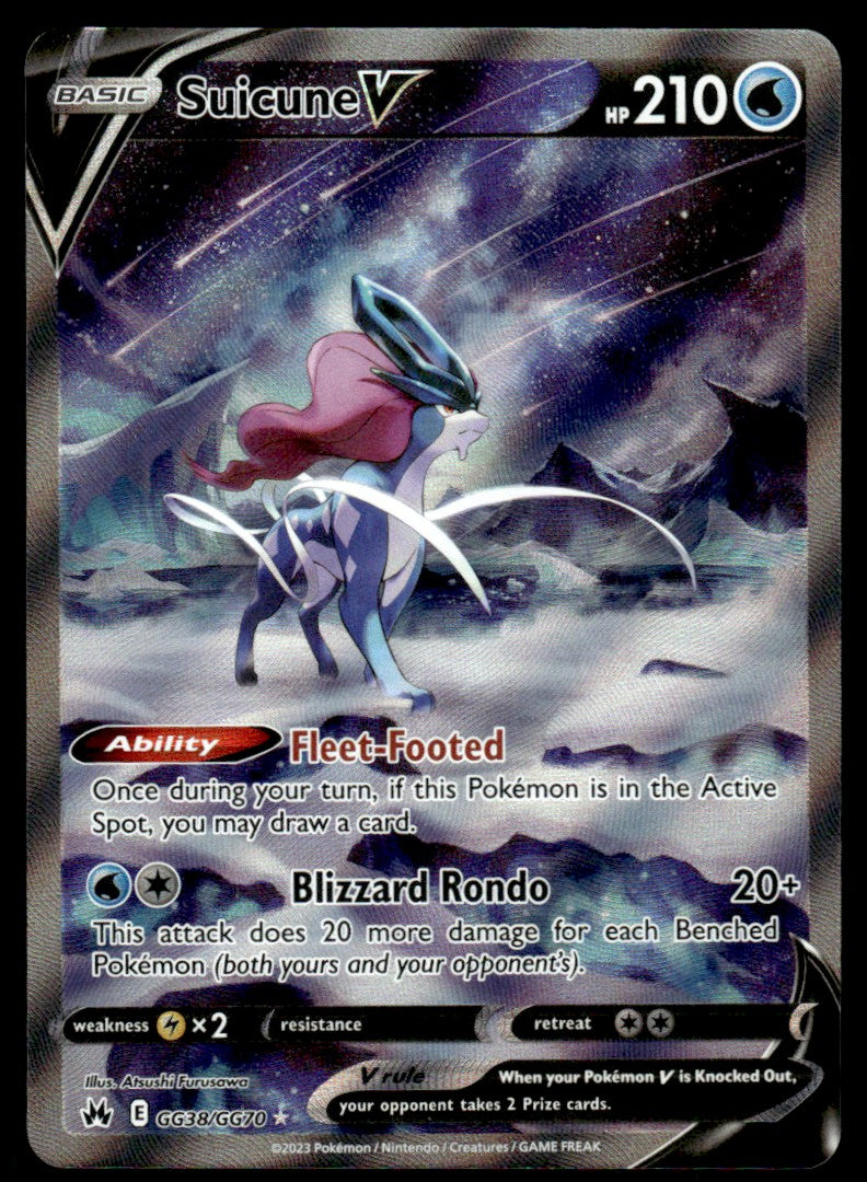 Suicune V GG38/GG70 - Crown Zenith - Galarian Gallery - Sword & Shield